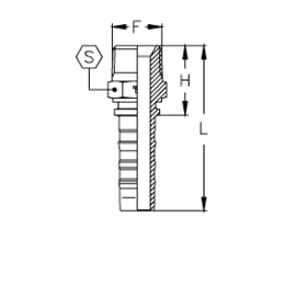 Фитинг DN 20 BSPT 1 CS