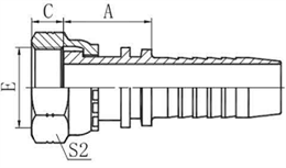 Фитинг DN 20 ORFS (Г) 1