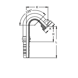 Фитинг DN 20 SFL 3/4 38.1 (135) CS