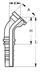 Фитинг DN 20 SFS CAT 3/4 41.3 (45) CS