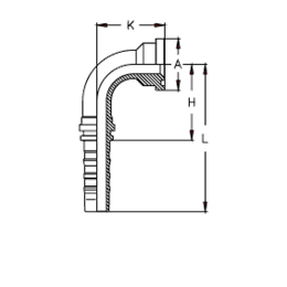 Фитинг DN 25 SFS 1.1/4 54 (90) CS