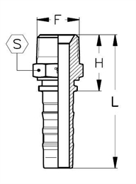 Фитинг DN 32 BSPT 1.1/4 CS