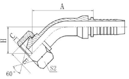 Фитинг DN 38 BSP (Г) 2 (45)  накидная гайка