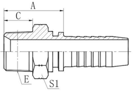Фитинг DN 38 NPTF 1.1/2