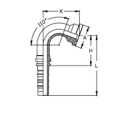 Фитинг DN 50 SFL 2 71.4 (110) CS