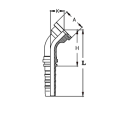 Фитинг DN 50 SFL 2.1/2 84.1 (45) CS