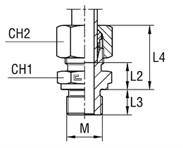 Штуцер FB DL10 M14x1.5 (в сборе)