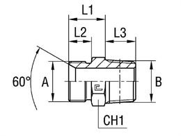 Штуцер FC BSP 1" BSPT 1"