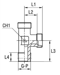 Штуцер FLC NPT1/2 DL15 (корпус)