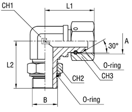 Штуцер FRNG90 М 22х1.5 М22х1.5