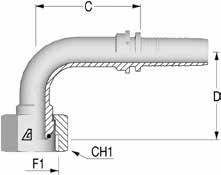 Фитинг DN 12 BSP (Г) 1/2 (90)