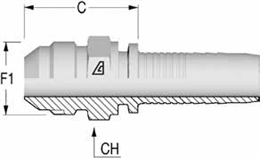Фитинг DN 12 JIC (Ш) 3/4