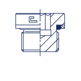 Заглушка V (Ш) М33х2