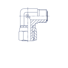 Соединение ORFS ELBOW 38