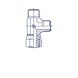 Соединение PLN ORFS 1.7/16 (обжатая гайка)