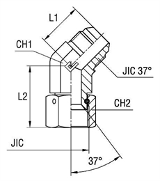 Соединение PN45 JIC 1.5/16"