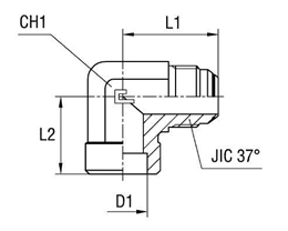 Соединение WS90 JIC 1.5/16"