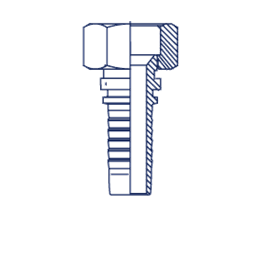 Фитинг DN 08 DKI (Г) 16x1.5 (90)  накидная гайка