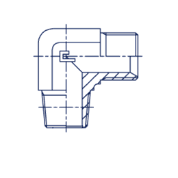 Штуцер FC90 BSP 1" NPT 1"