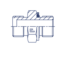 Штуцер FH BSP 1.1/2" BSP 1.1/2" o-ring
