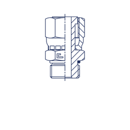 Штуцер FH D06 ORFS 9/16 - 10X1