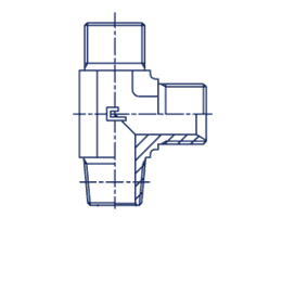 Штуцер FLC BSP 5/8" BSPT 1/2"