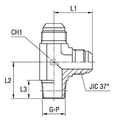 Штуцер FLC JIC 9/16" BSPT3/8"