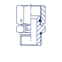 Штуцер FNA JIC 1/2" UNF 1/2"