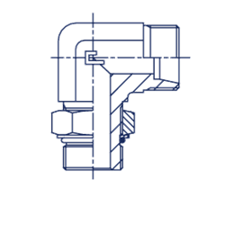 Штуцер FRA90 DS12 UNF3/4" (корпус)