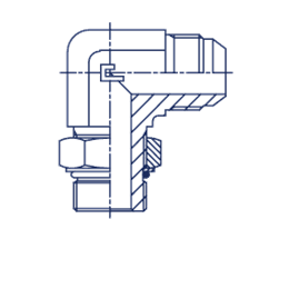Штуцер FRA90 JIC 9/16" UNF7/8"