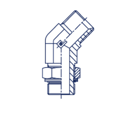 Штуцер FRG45 BSP 1/2" BSP 1/2"