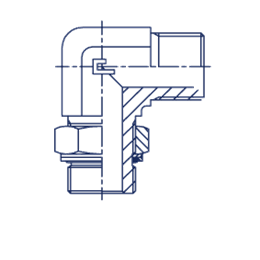 Штуцер FRG90 BSP 2" BSP 1.1/2"
