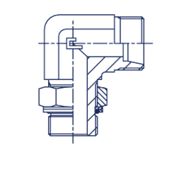 Штуцер FRG90 DS20 M27x2 (корпус)