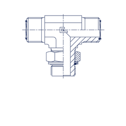 Штуцер FRTA D22 ORFS 1.7/16 BSP 1