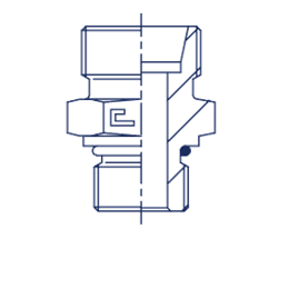 Адаптер прямой FA DL42 UNF 1-7/8" (корпус)