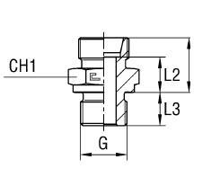 Адаптер прямой FB DS38 BSP 1-1/2" (корпус)