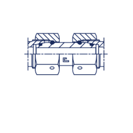 Двойной ниппель-переходник DS25-DL22 M36x2-M30x2