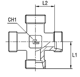 Крестовина под кольцо DL22 M30x2 (корпус)