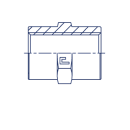 Крестовина-переходник BSP 3/8" - 1/2" (Ш)