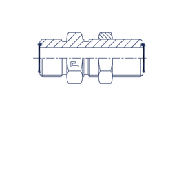 Переборочный адаптер прямой ORFS 1-3/16" D18-20