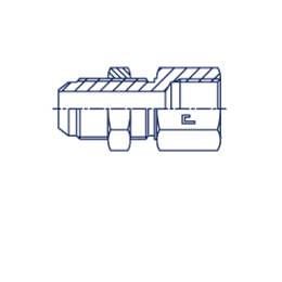 Переборочный переходник JIC 1-7/8"(Ш) - BSP 1-1/2"(Г)