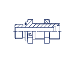 Переборочный штуцер FDE DS06 BSP 1/4" (корпус)