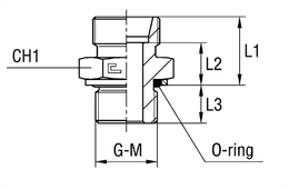 Прямой адаптер под кольцо DS20 BSP 3/4" (корпус)