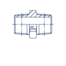 Прямой переходник BSPT 1/4"(Ш) - 3/8"(Ш)
