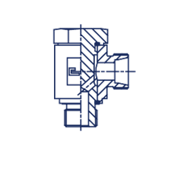 Прямой штуцер под кольцо JE DS20 M27x2, артикул 101470.1