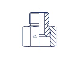 Редукционный соединитель ORFS 1-3/16" на 1"