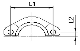 Скоба для фланца AFS3 2" (1 шт.)