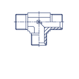 Тройник гидравлический BSP 1-1/4" (Ш-Ш-Ш)