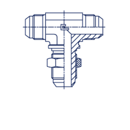Тройник переборочный JIC 3/4"