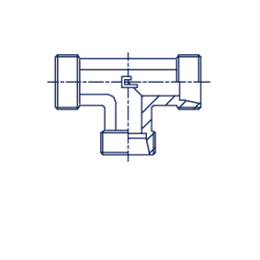 Тройник под кольцо DLL08 M12x1 (корпус)